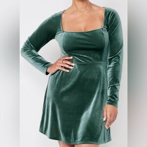 Velvet Long Sleeve Dress